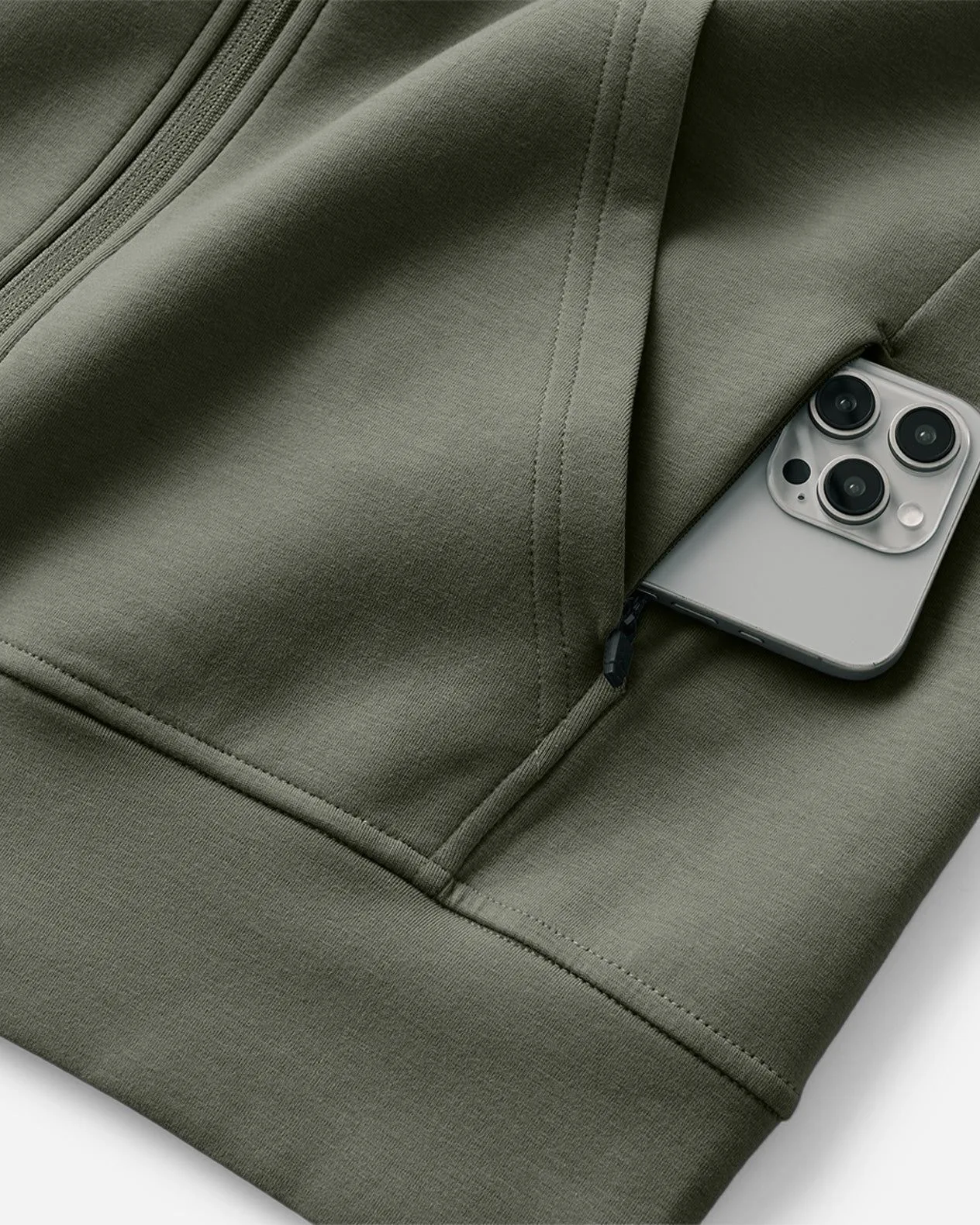 Midweight Tech Full Zip Hoodie