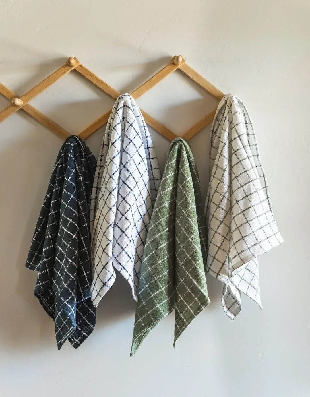 Pantry Cotton Check Kitchen Towels Set