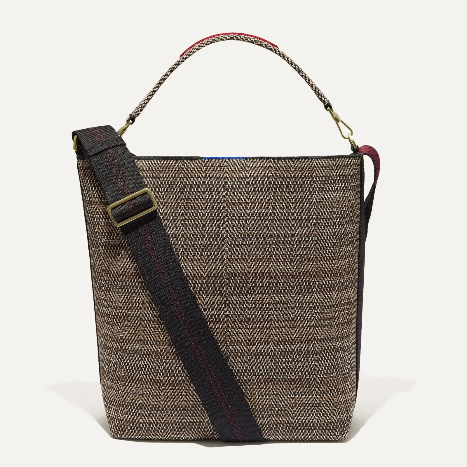 The Bucket Bag – Cacao Herringbone