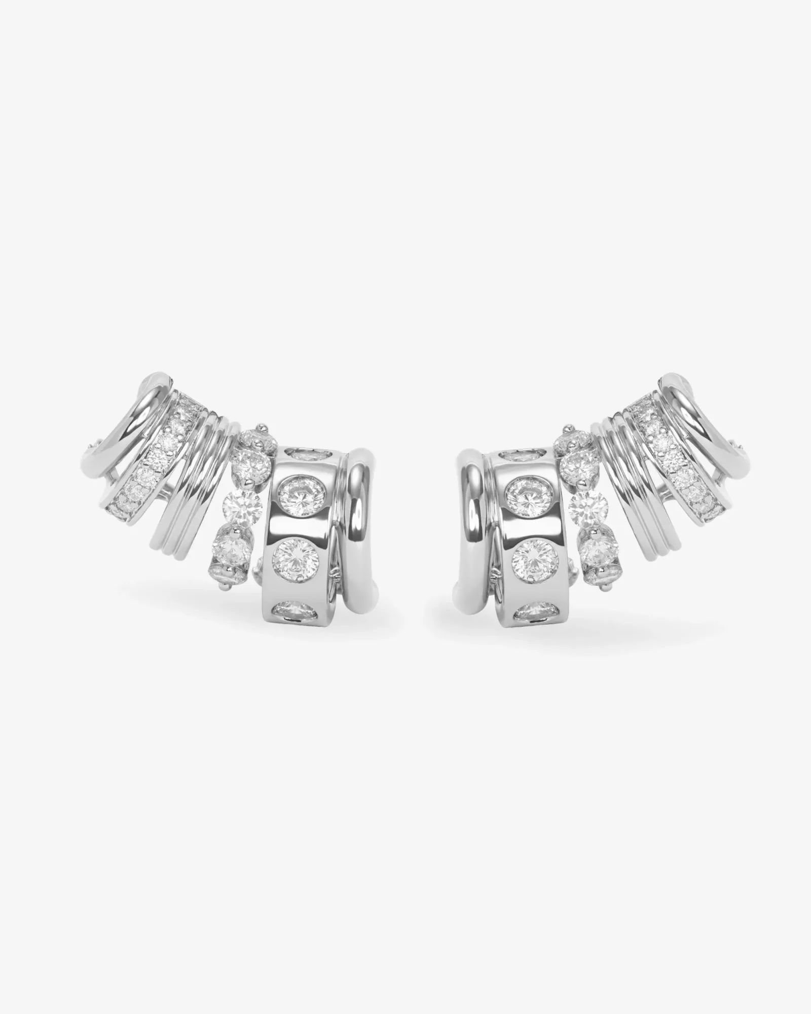 Ashley Venice Ear Crawler – Silver|White Diamondettes
