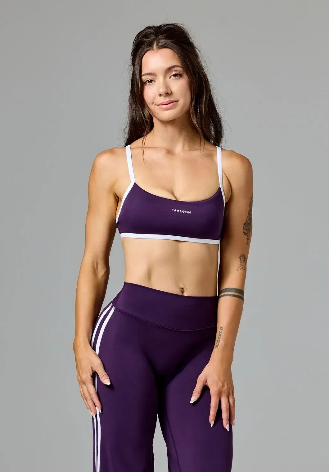 Reluna™ Contrast Square Neck Sports Bra Jasmine