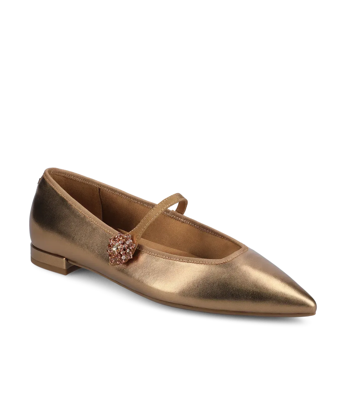 The Goldfinch 15 Mary Jane – Vintage Gold Metal Leather