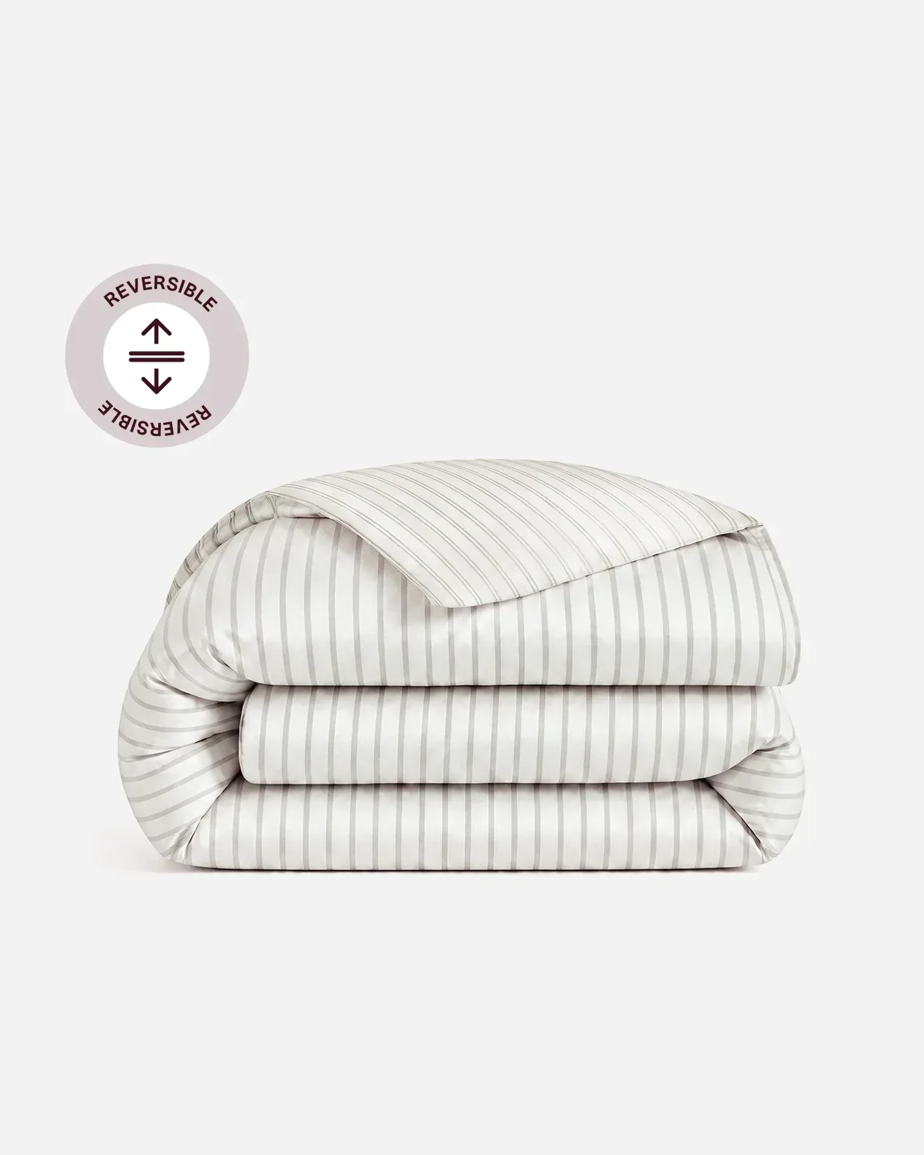 Perla Reversible Cotton Sateen Duvet Cover