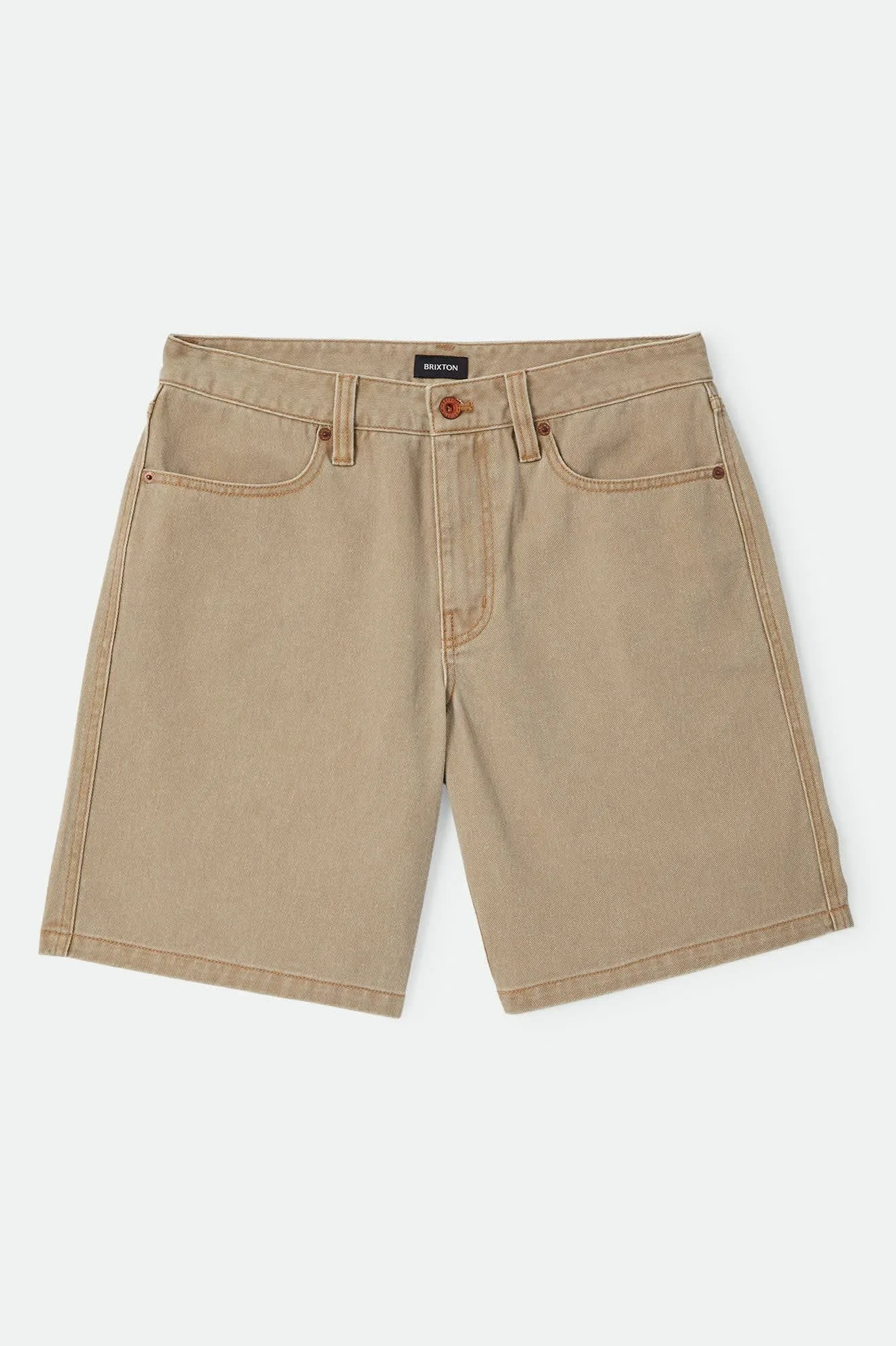 Brixton Relaxed Short – Washed British Khaki
