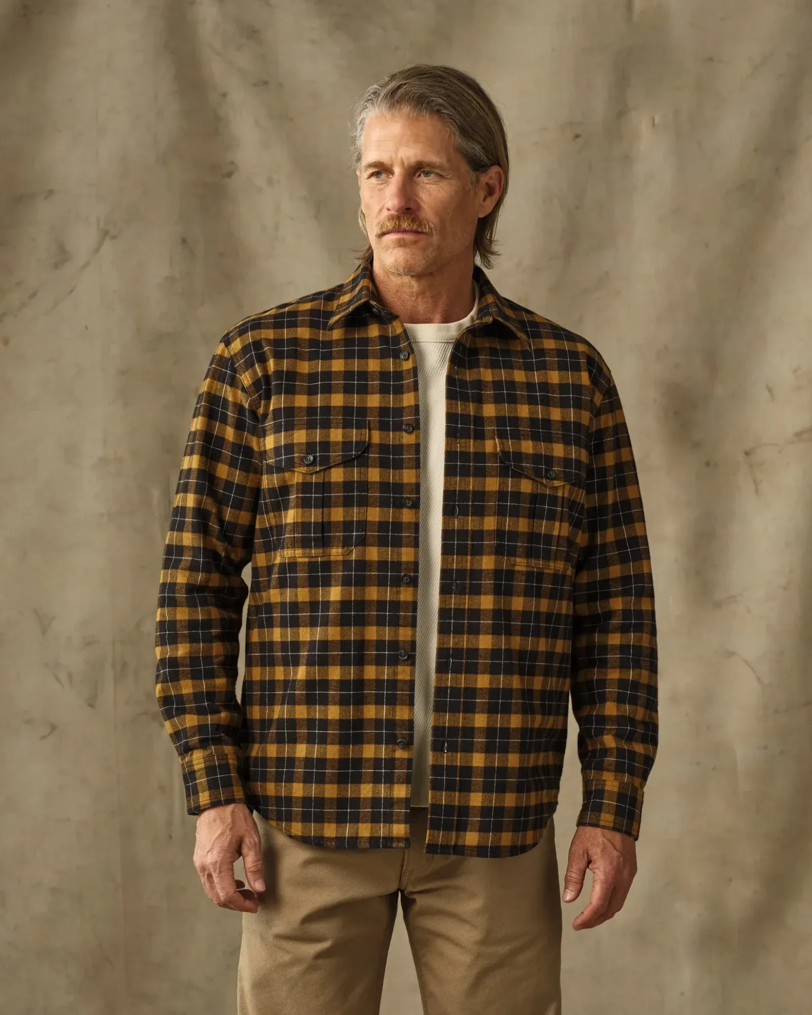 Alaskan Guide Shirt – Black / Gold Plaid
