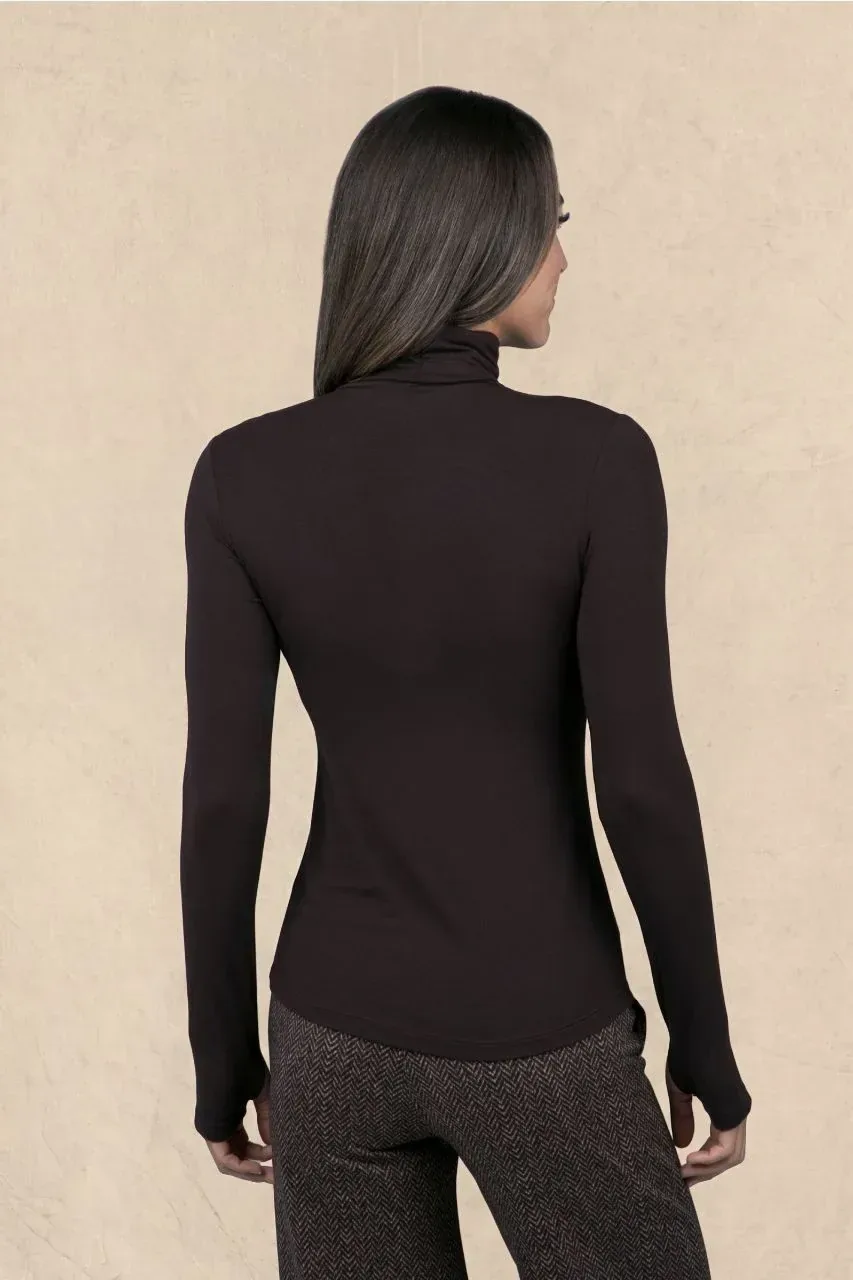 Grace Turtleneck: Sable Brown