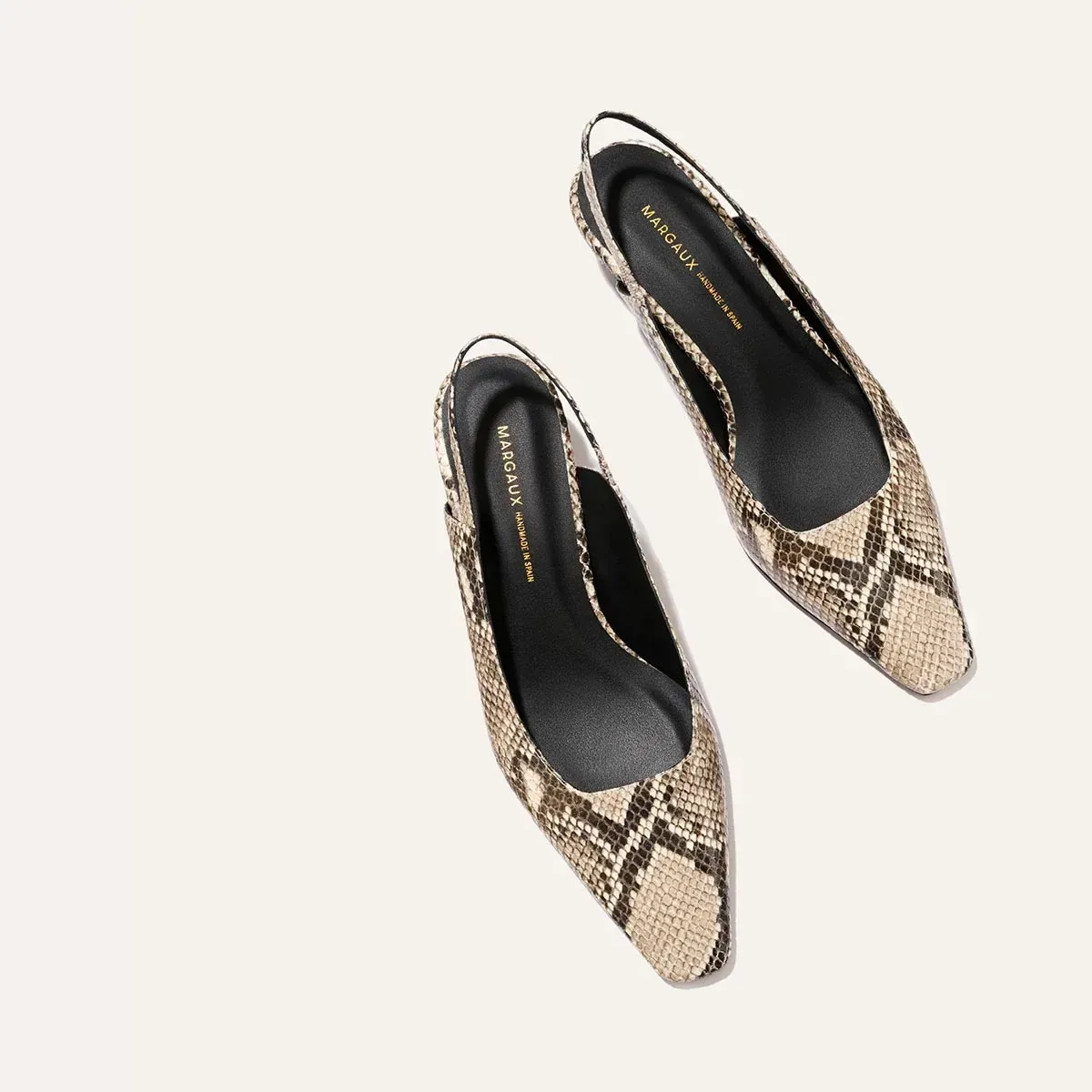 The Sofia Sling – Natural Python Embossed