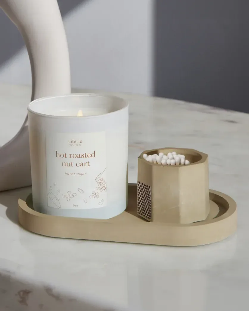The Candle Tray – Taupe