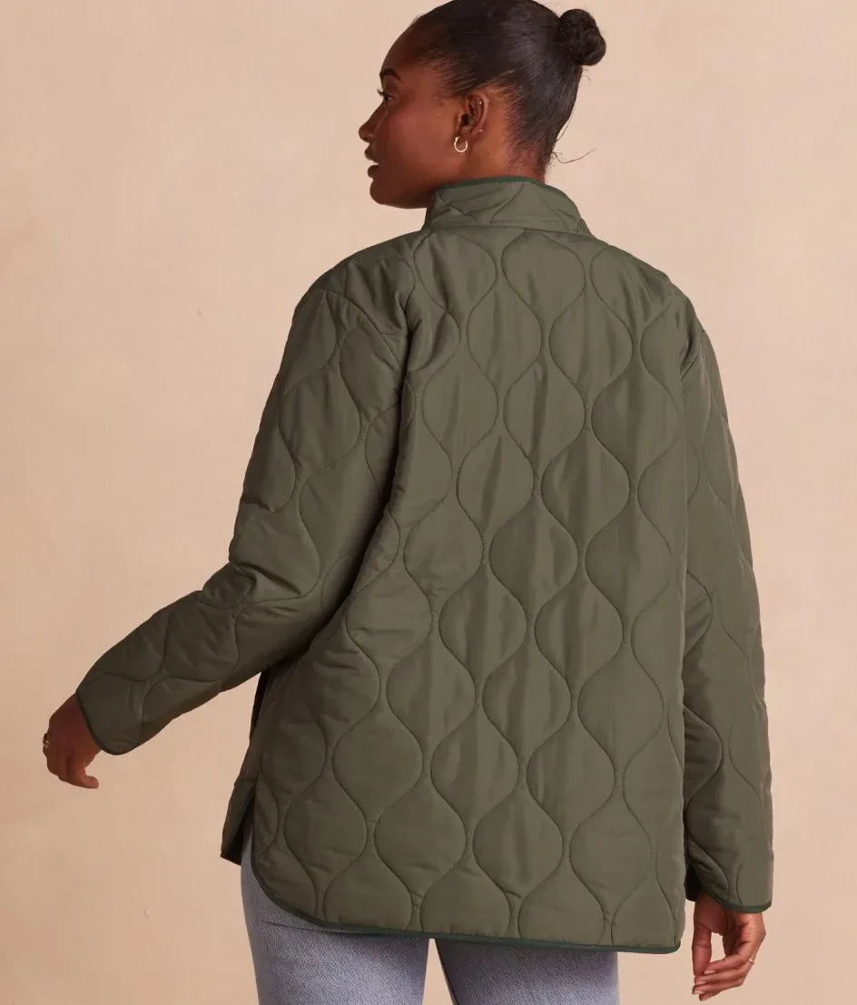 The Reversible Eco Quilted Lightweight Jacket – Olive & Eden