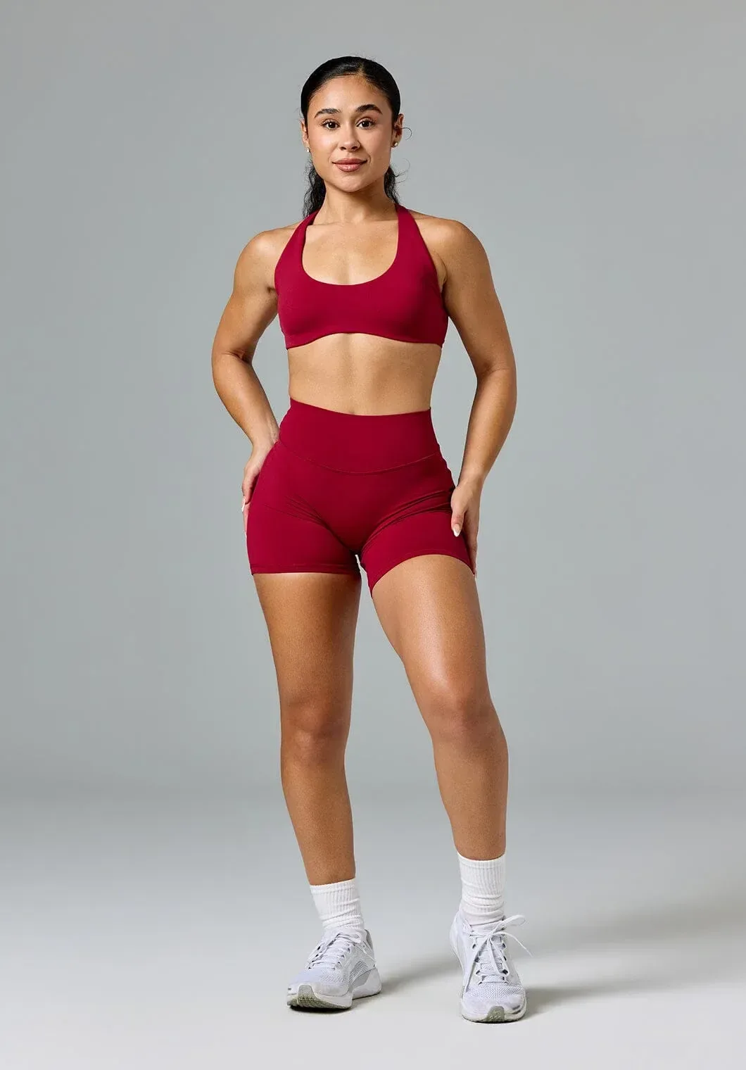 FormLux™ LiftTech™ Mid-Rise Short Red Amaranth