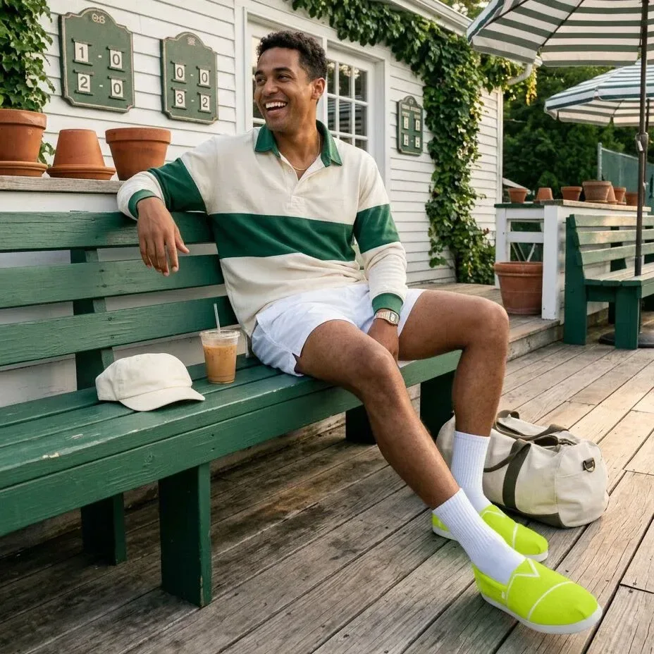 Mens Alp FWD Neon Yellow Tennis Felt