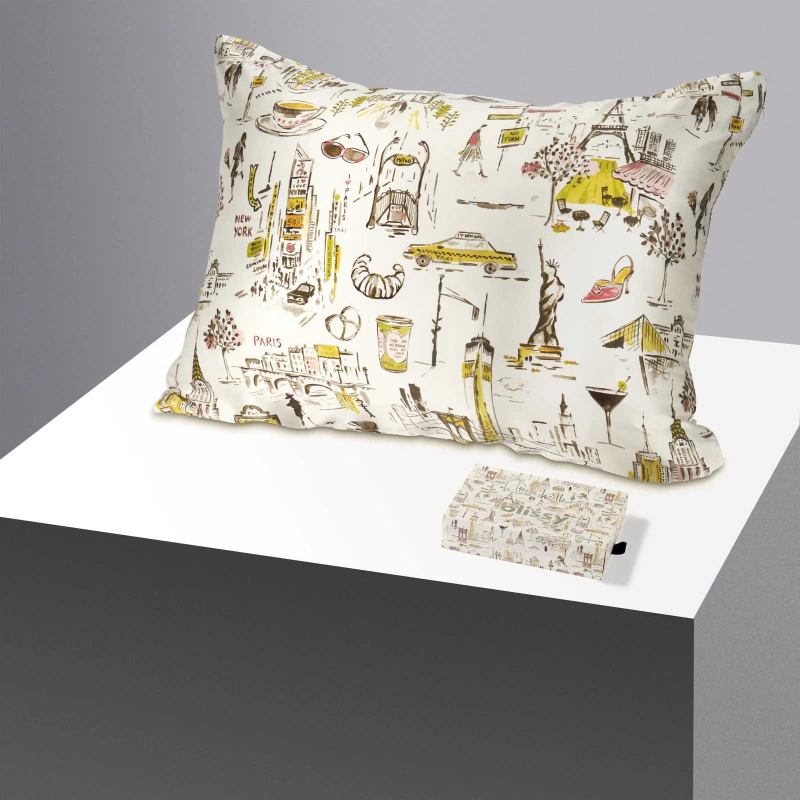 Pillowcase – Nicole Miller – NY to Paris – Standard
