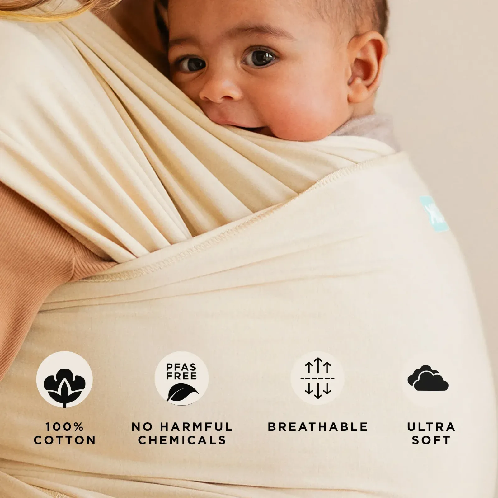 Classic Wrap Baby Carrier – Sand Dollar