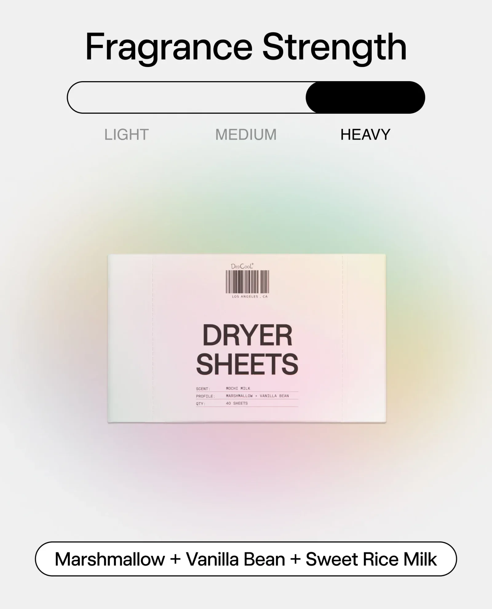 Dryer Sheets in Mochi Milk