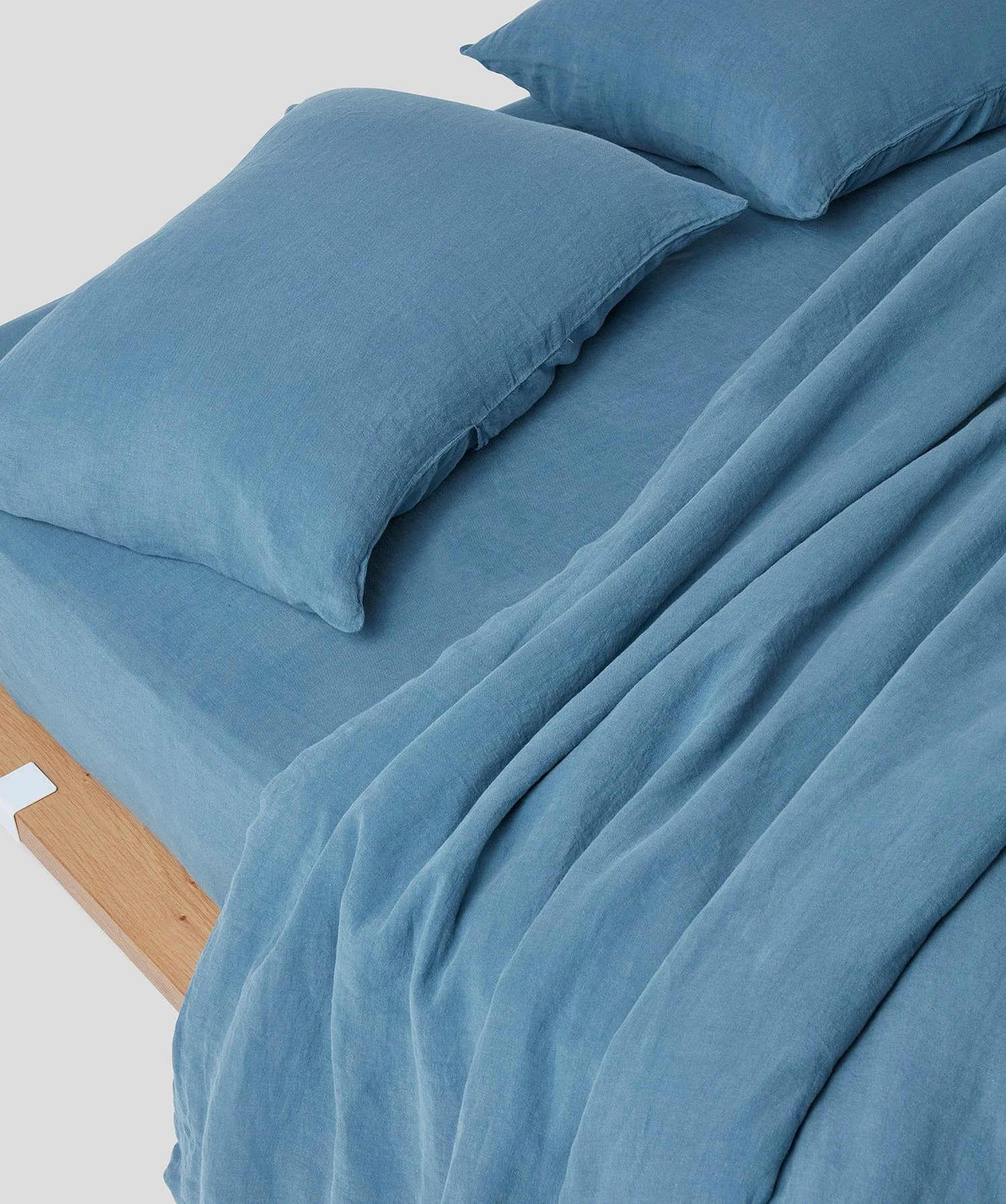 Linen Duvet Cover – King Blue