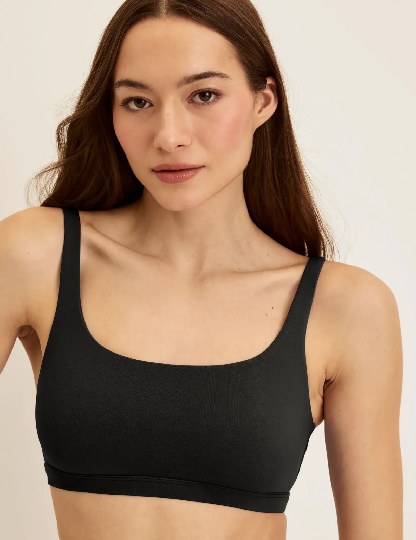 On The Go Cotton Scoop Bralette