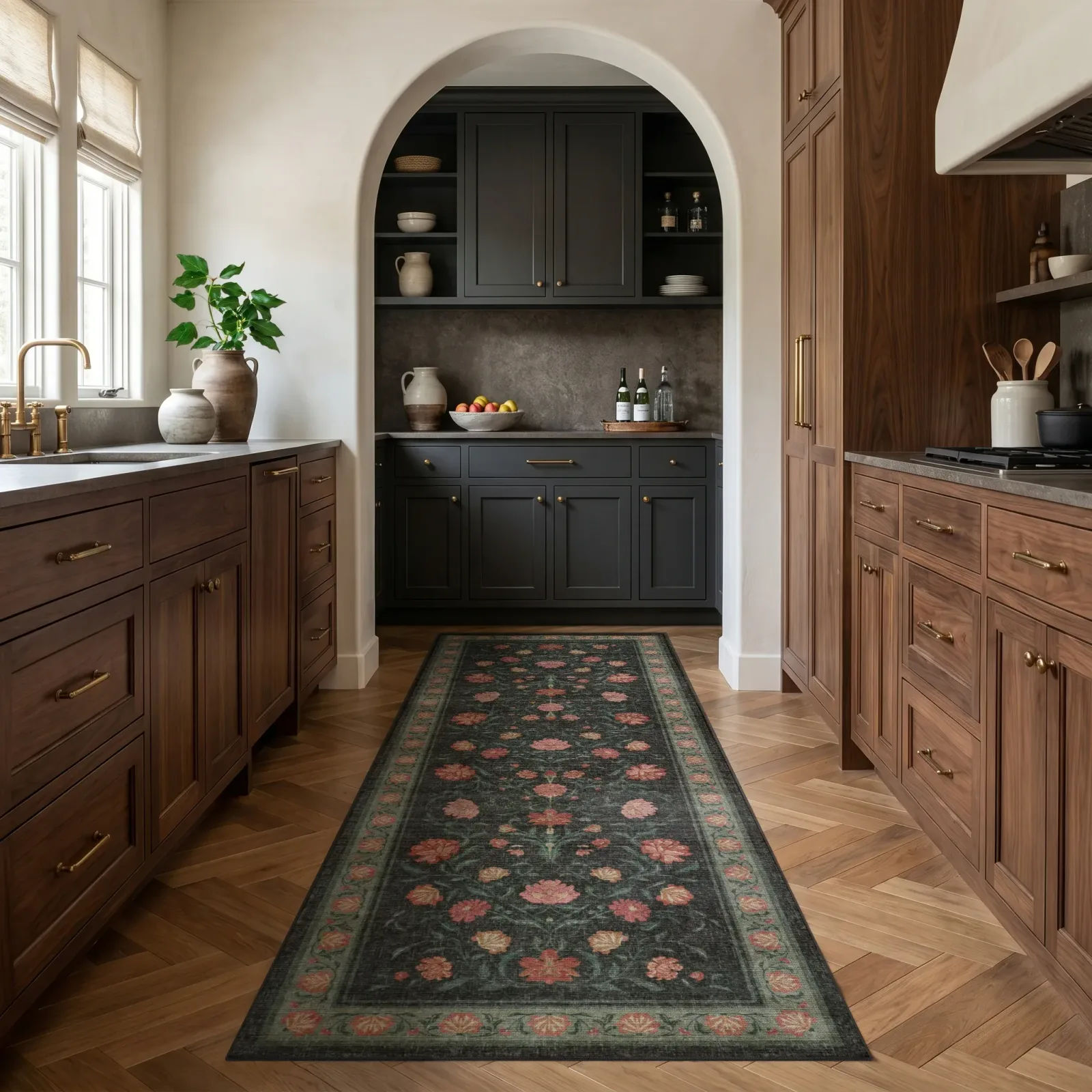 Dahlia – Charcoal/Multi