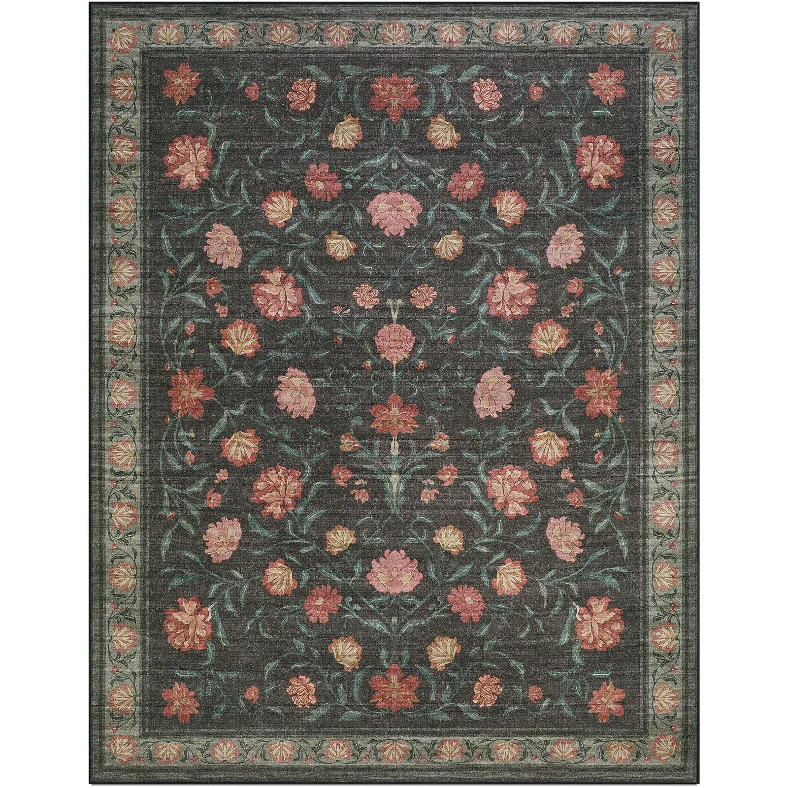 Dahlia – Charcoal/Multi