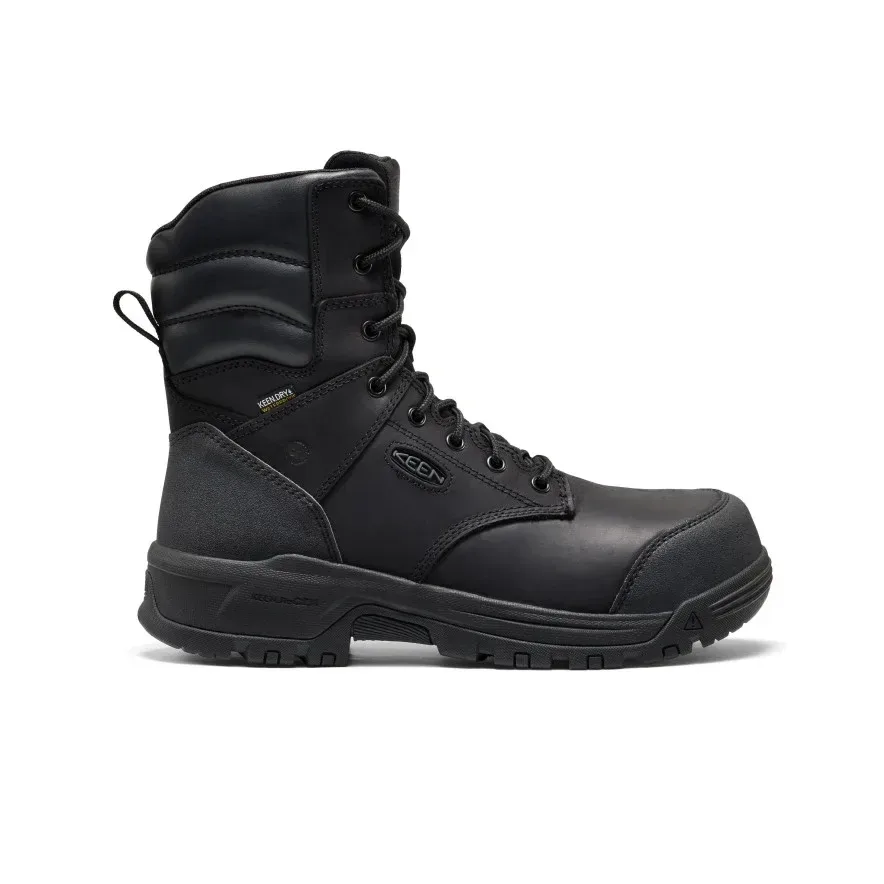 Men's CSA Evanston+ 8" Waterproof Boot (Carbon Toe) – Black/Black