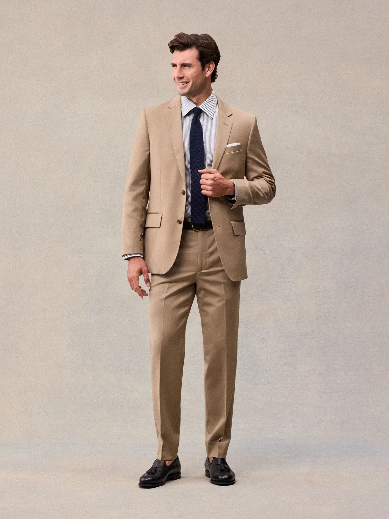 Camel Brown Suit Jacket