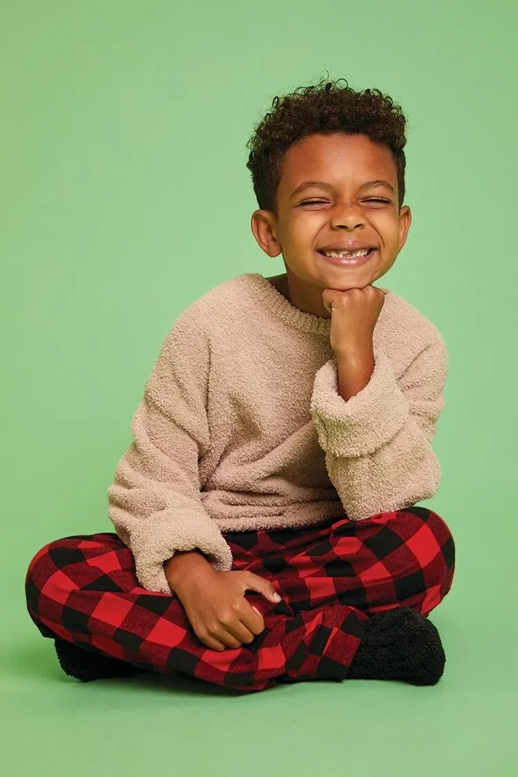 Girls Plaid Flannel Pajama Bottoms (Kids)