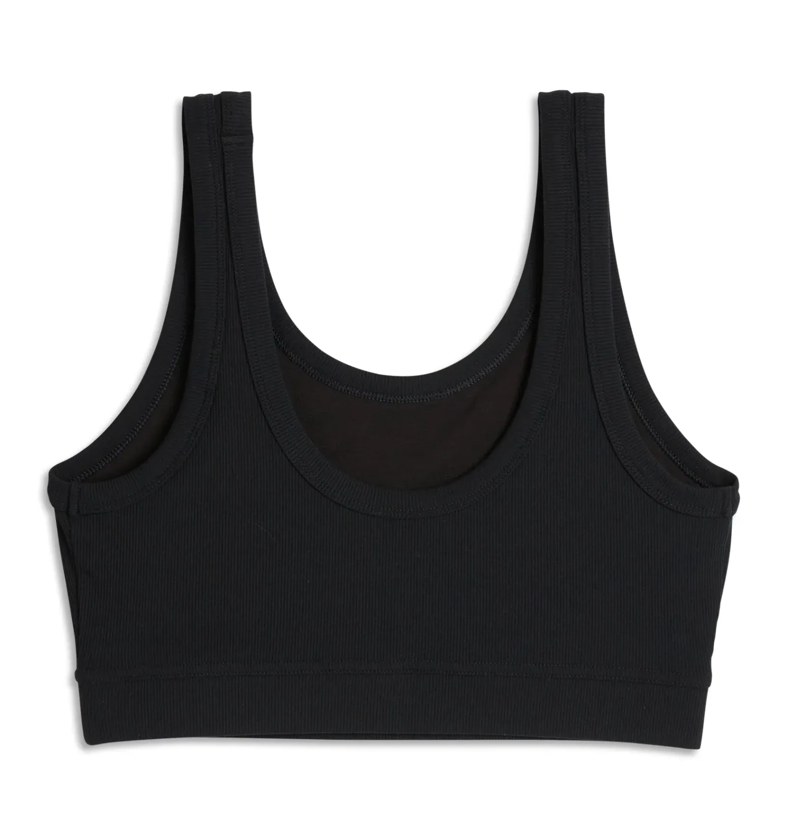 Bamboo Rib Essentials Soft Bra – Black