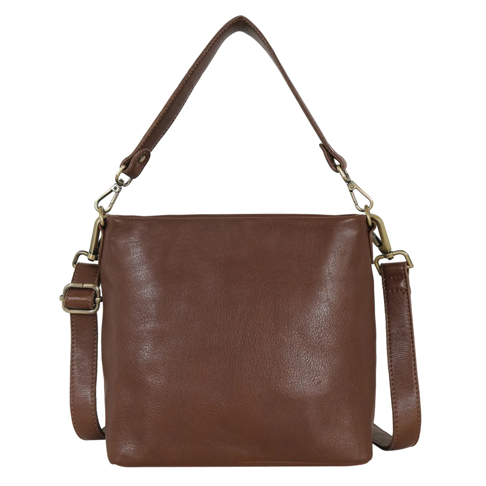 Tabor Milled Leather Crossbody Bag