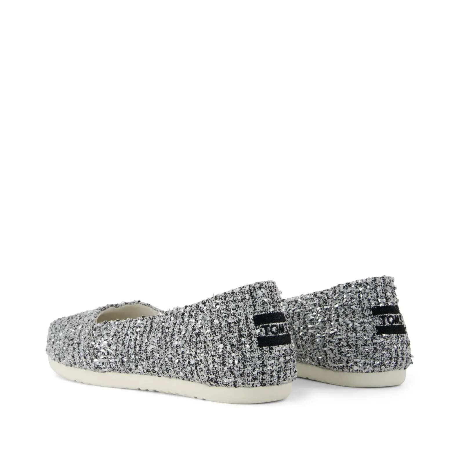 Womens Alpargata Ballet Flat Metallic Boucle