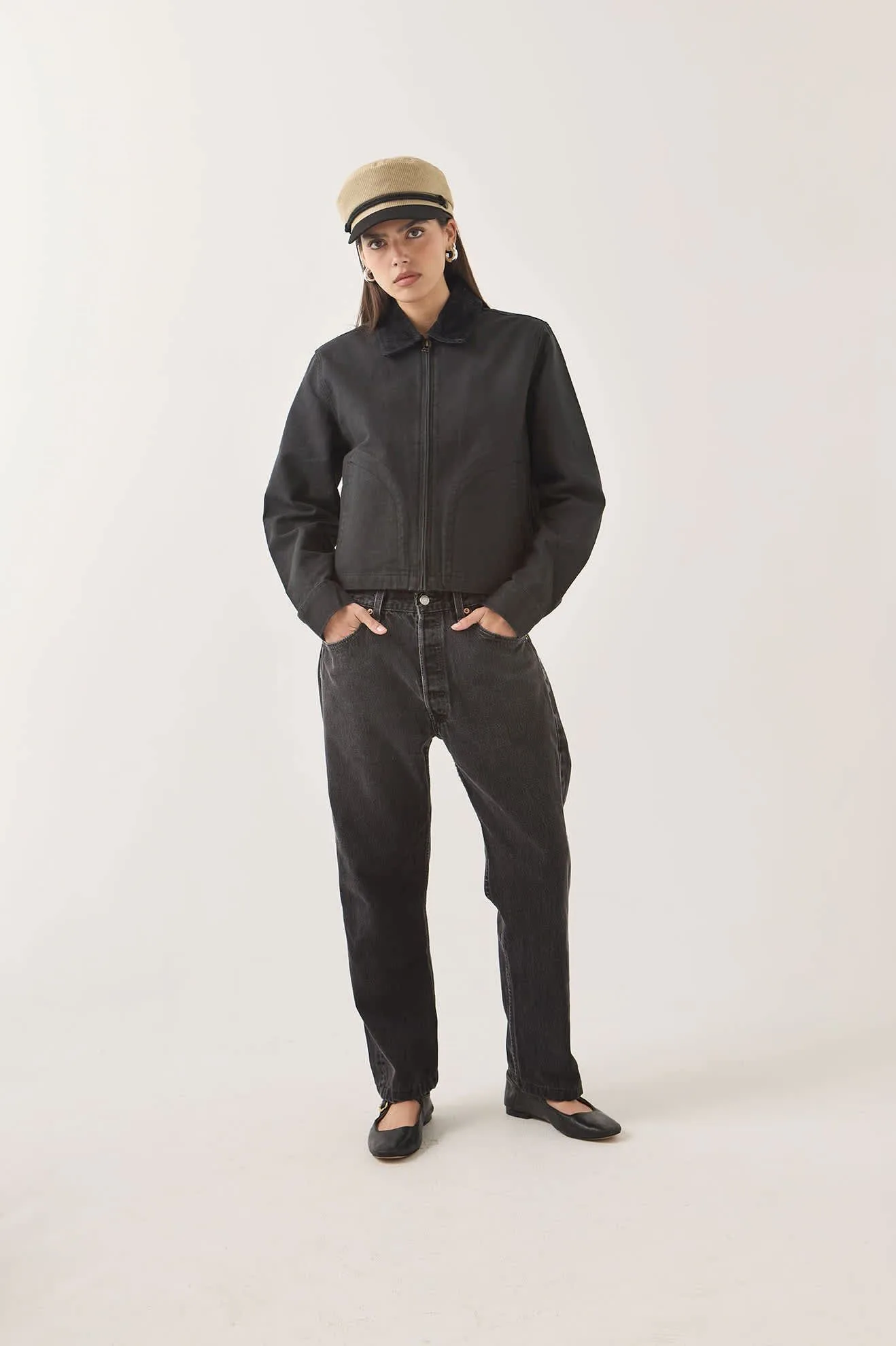 Mechanics Women's Garage Zip Jacket – Black