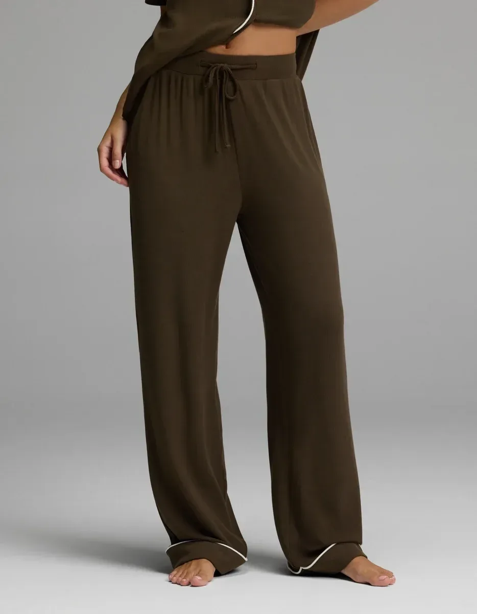 Women's Bamboo Rib-Knit Classic Pajama Pant
