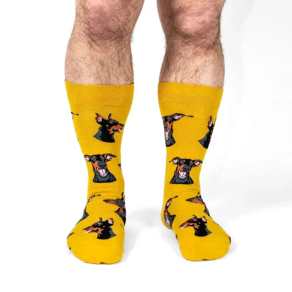 I Like Dobermans, And Maybe Three People Crew Socks