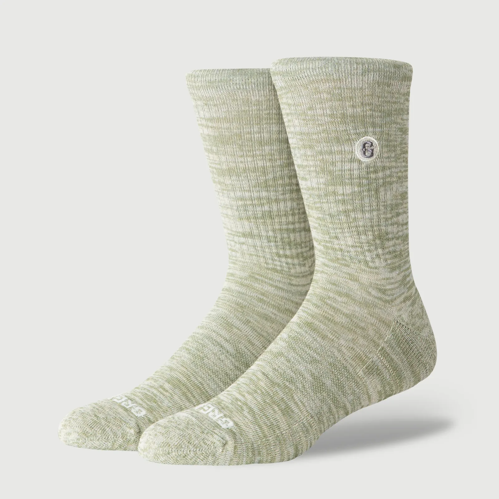 The Melange Crew Sock – Sage