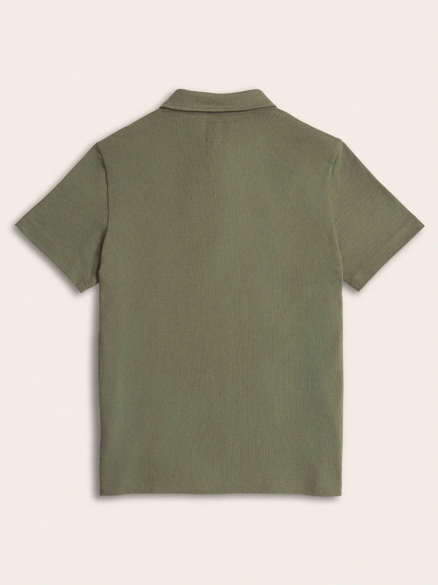 Desert Olive Cotton Pique Polo Shirt
