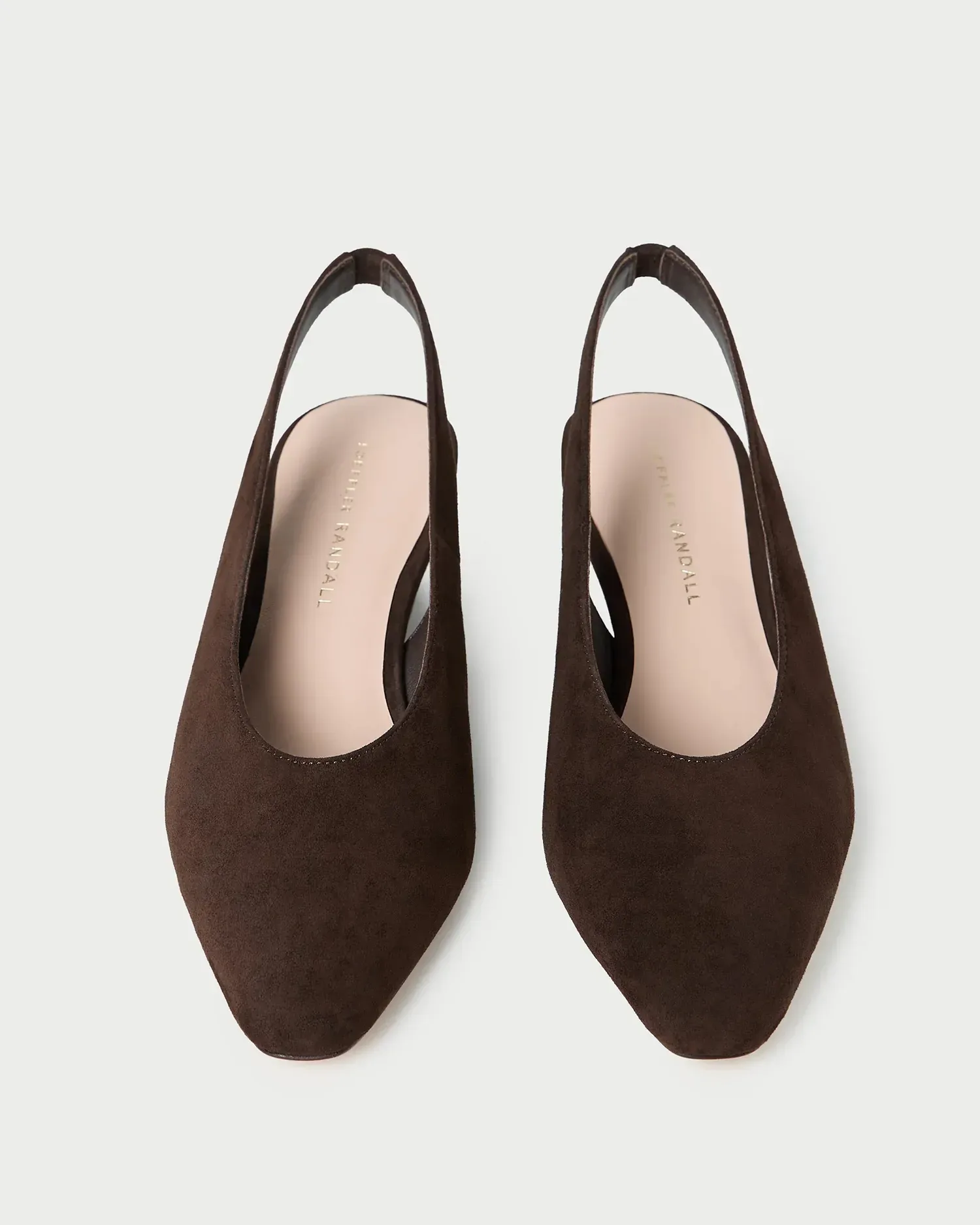 Hyla Brown Suede Slingback Wedge