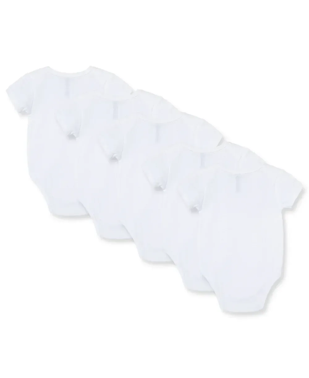 White 5-Pack Bodysuits