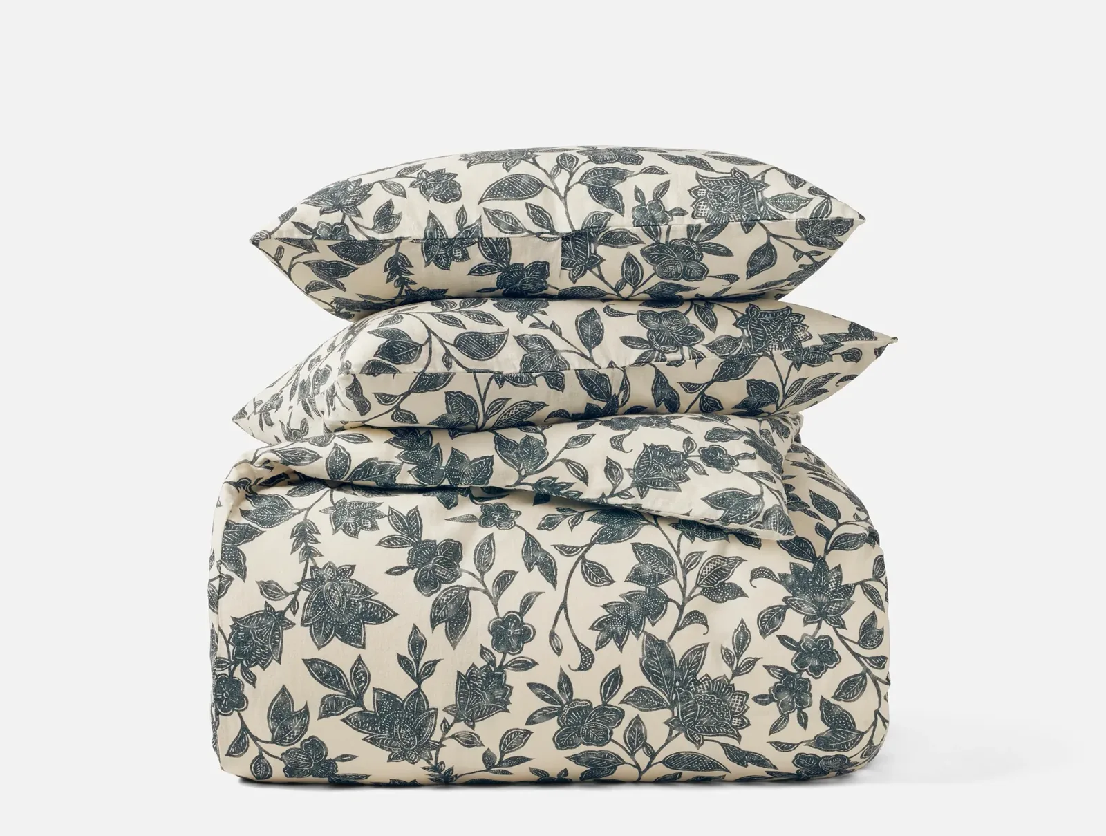Ophelia Organic Print Duvet Set