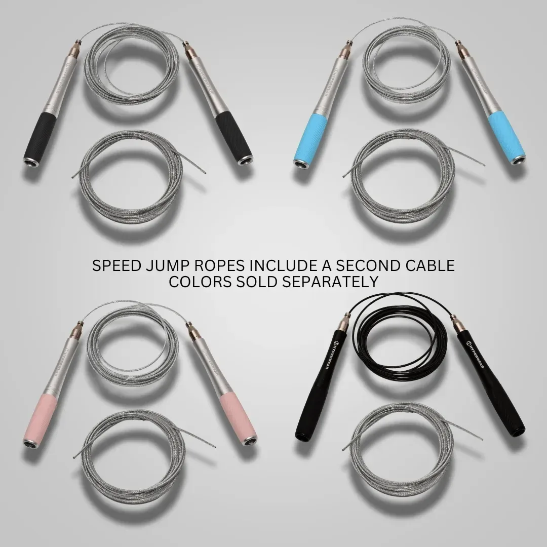 Hyperwear Speed Jump Rope – Adjustable Jump Rope for Cardio, Speed, and Agility Training