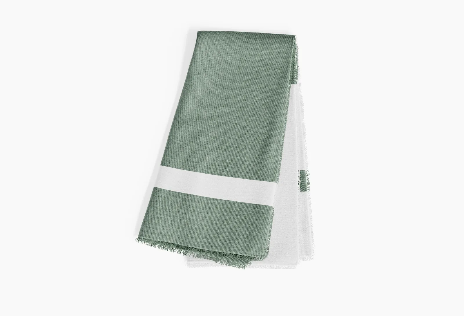Outdoor Bug Shield Throw Blanket – Forest Green Colorblock