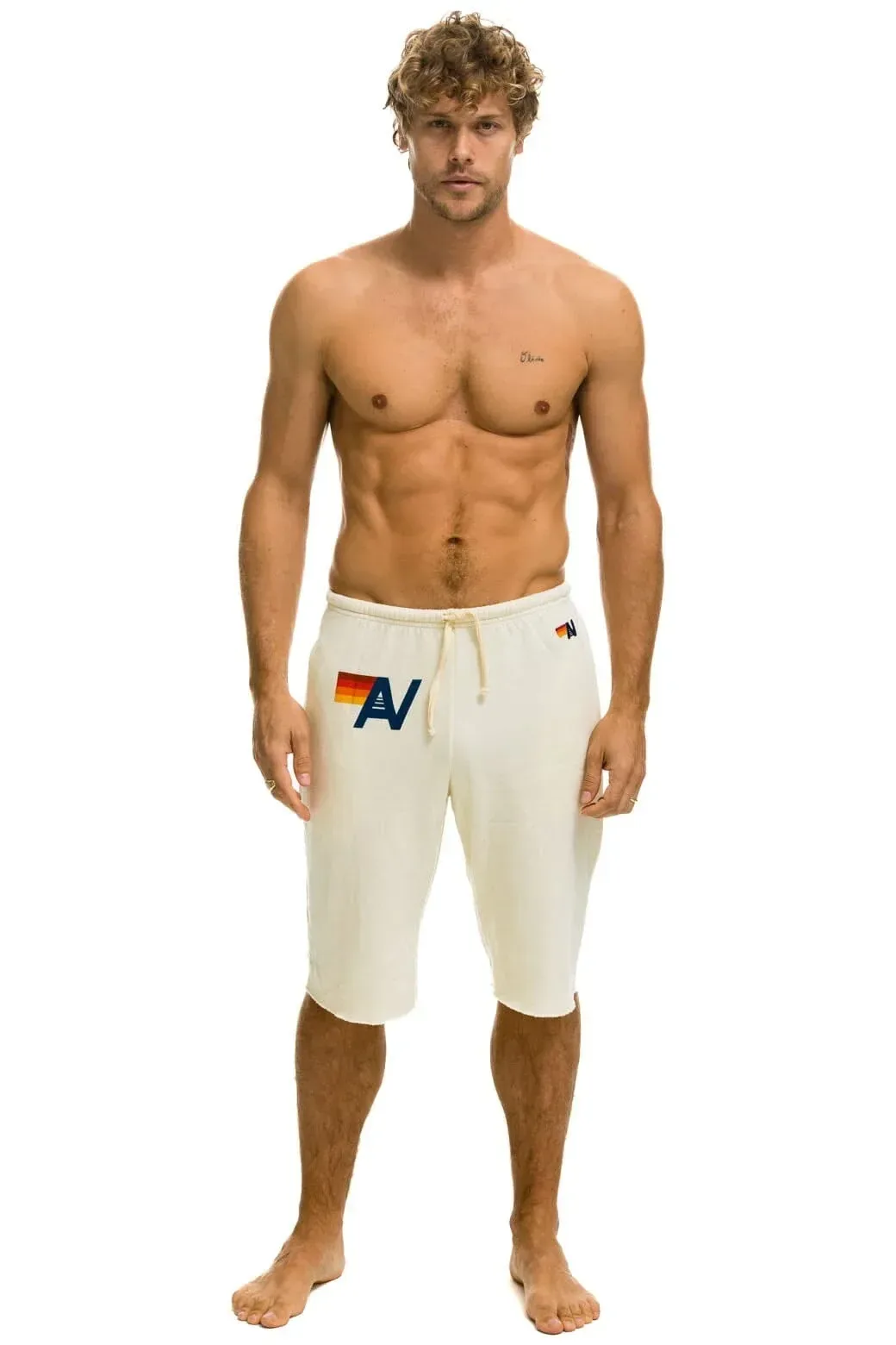 Logo Sweatshorts – Vintage White