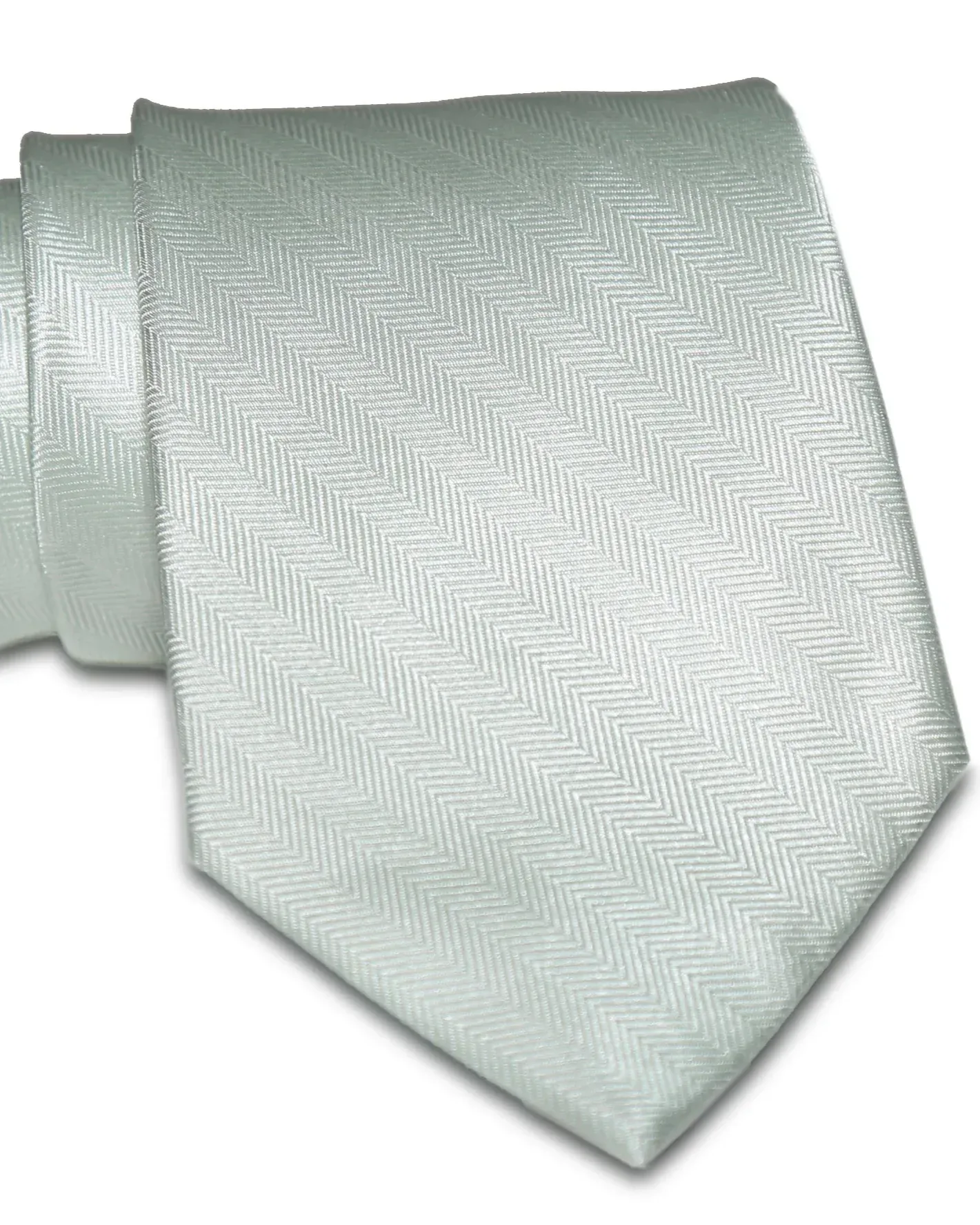 Sage Green Woven Silk Tie