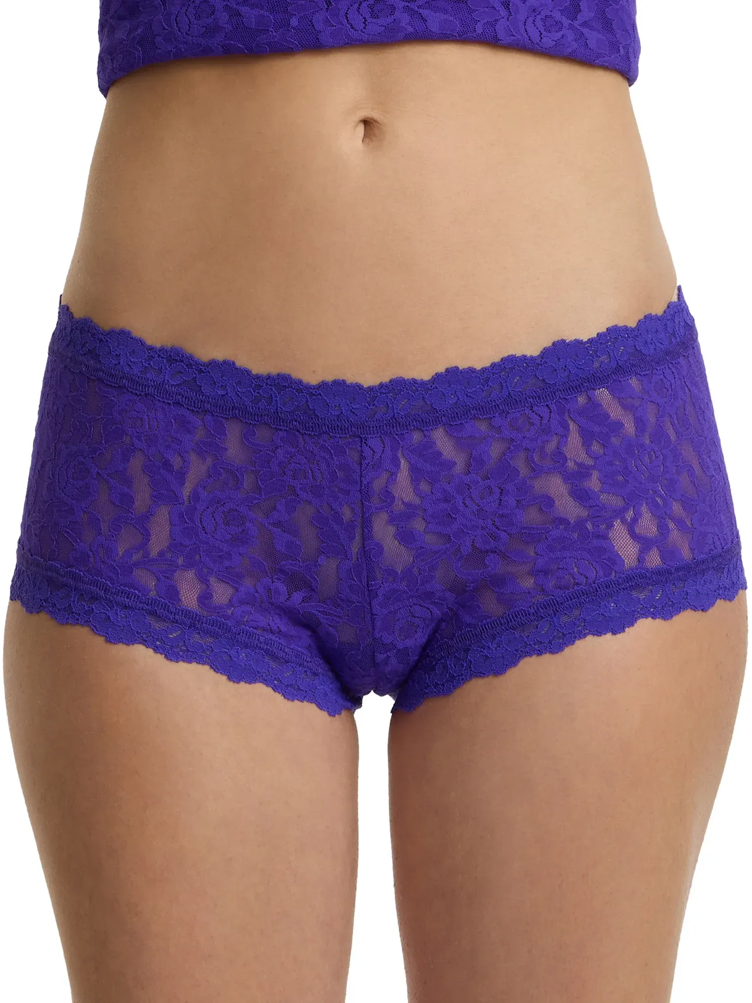 Signature Lace® Boyshort Verbena Purple Sale