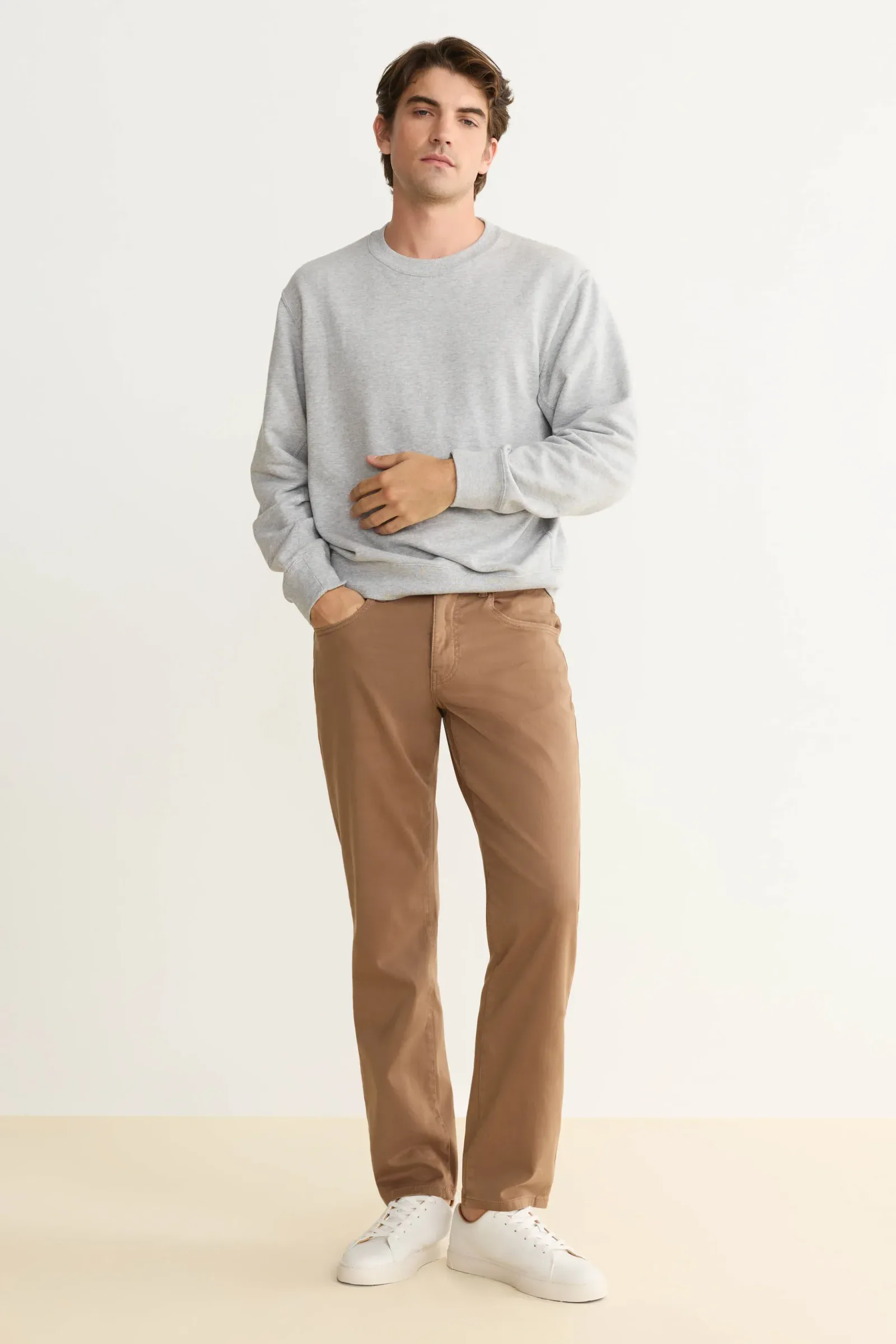 ORD – STRAIGHT PANTS – SADDLE BROWN