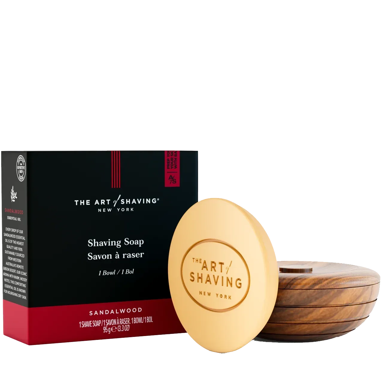 Sandalwood Shave Soap w/ Bowl 3.3oz