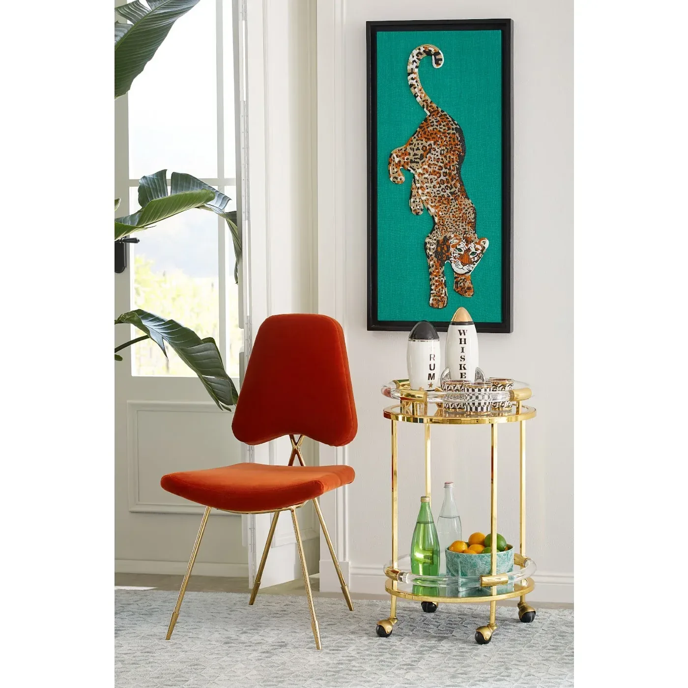 Jacques Round Bar Cart