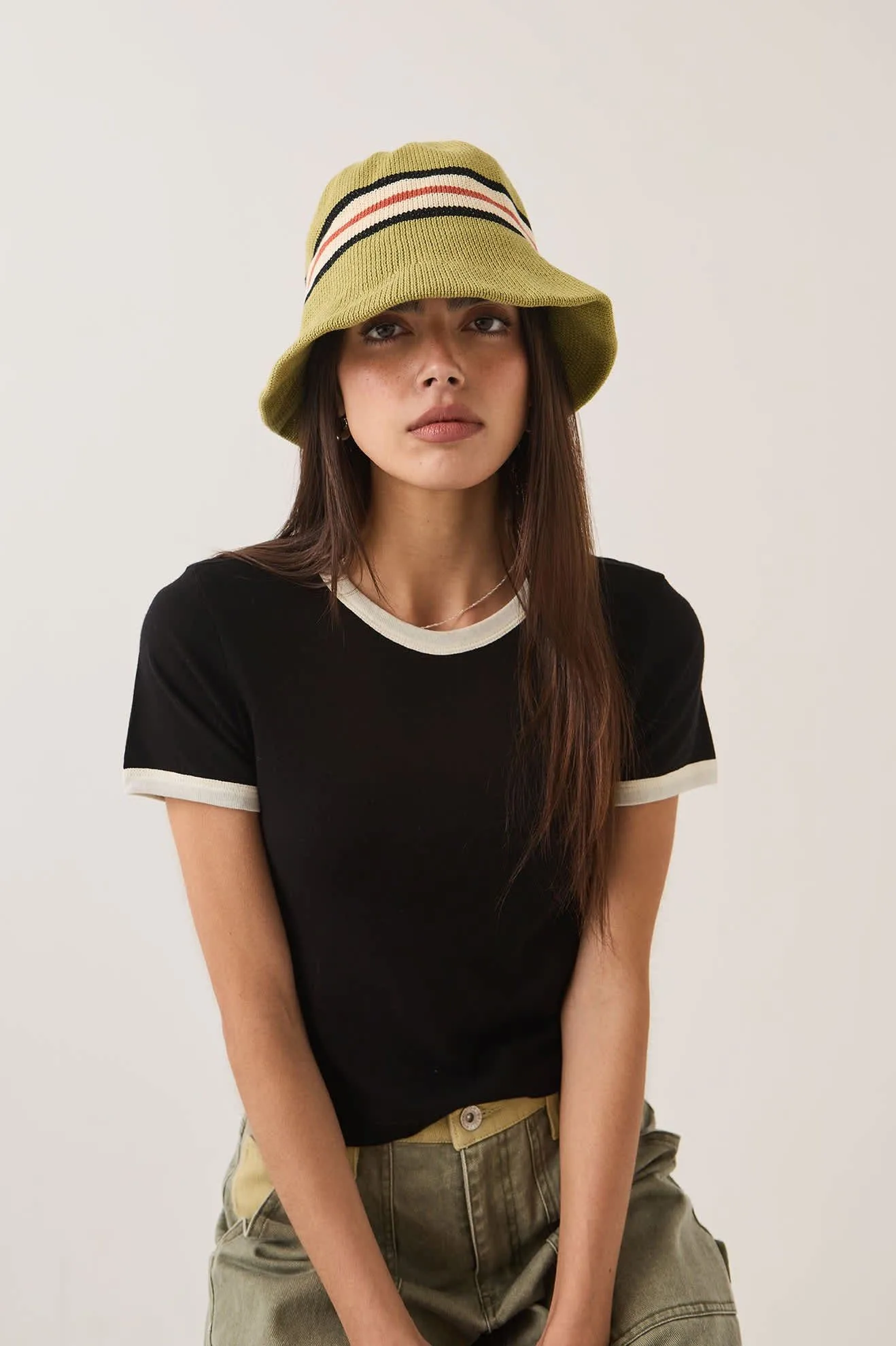 Redding Knit Packable Hat – Green Multi Stripe