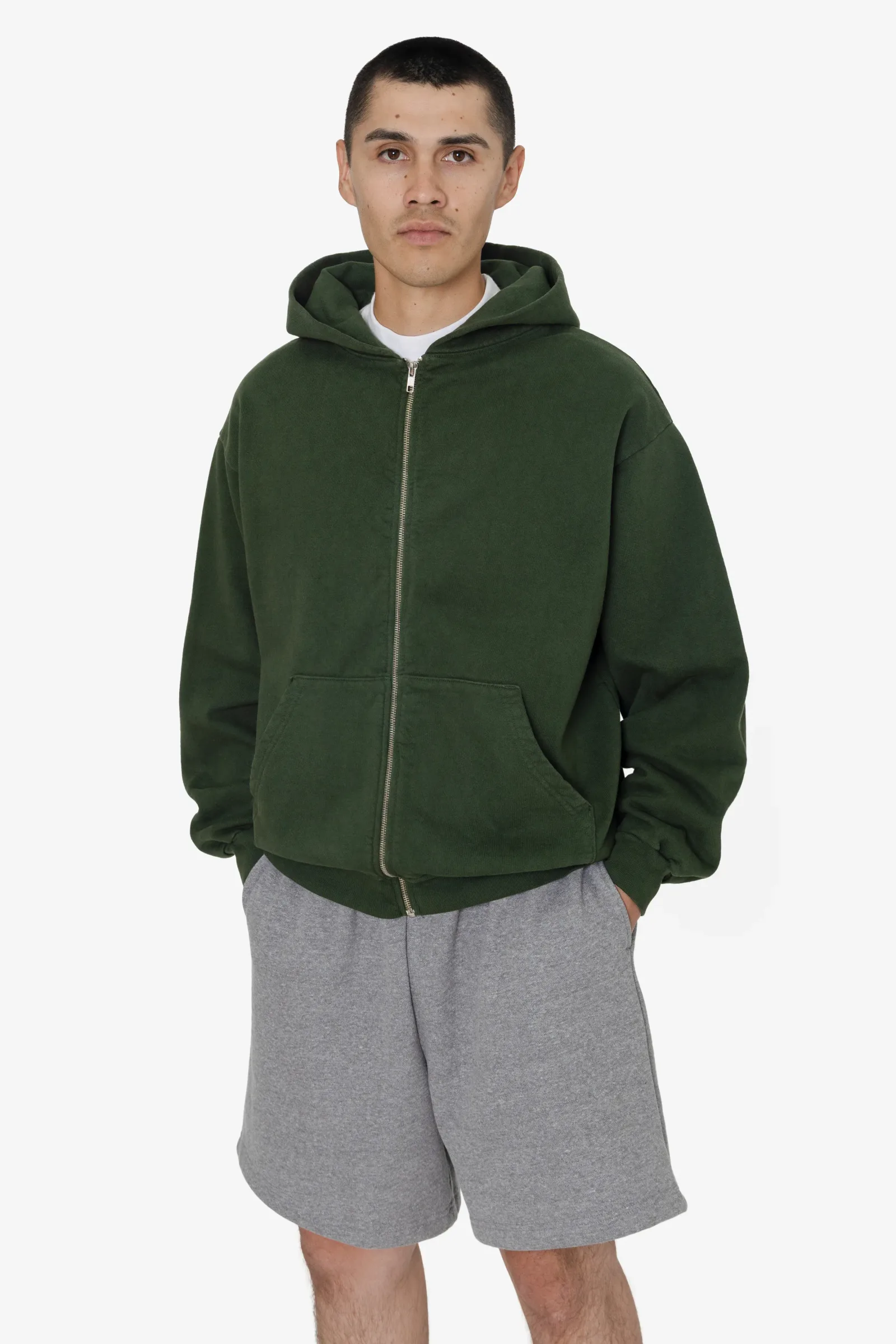 HF10 – Heavy Fleece Zip-Up Hoodie (Garment Dye)