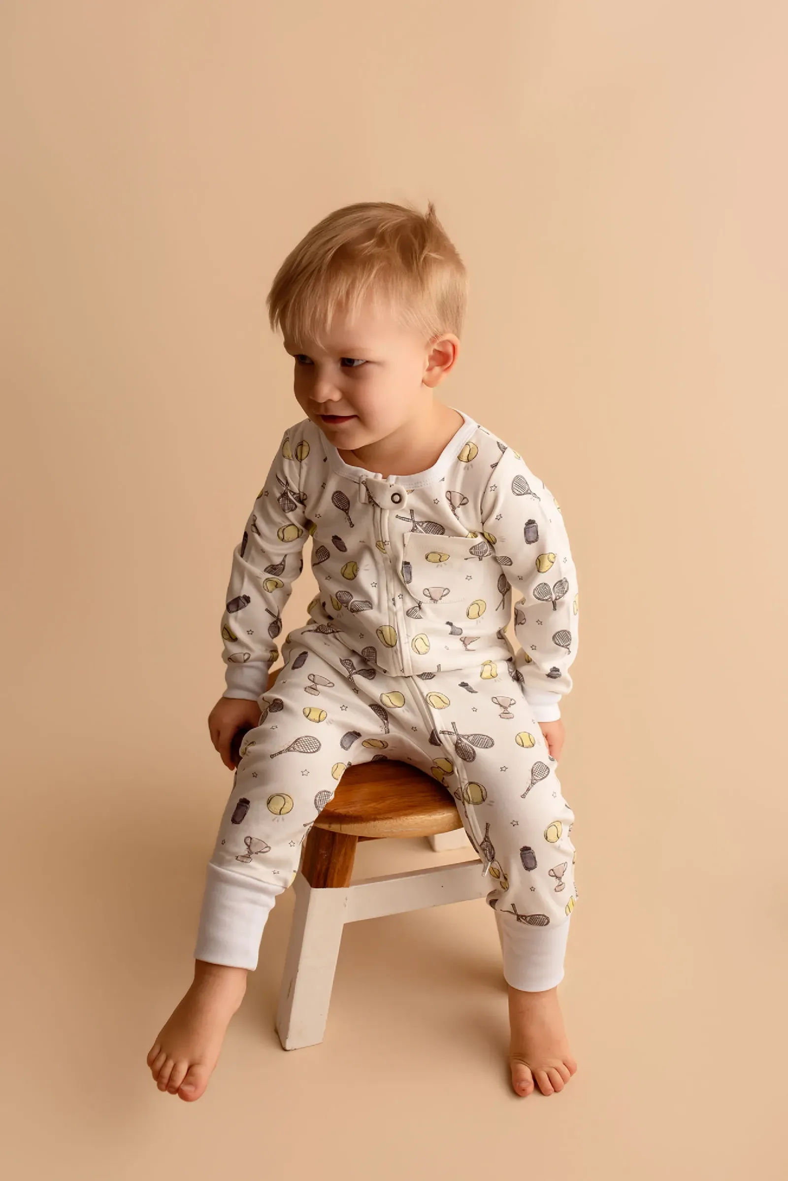 Little Ace – Organic Zipper Romper