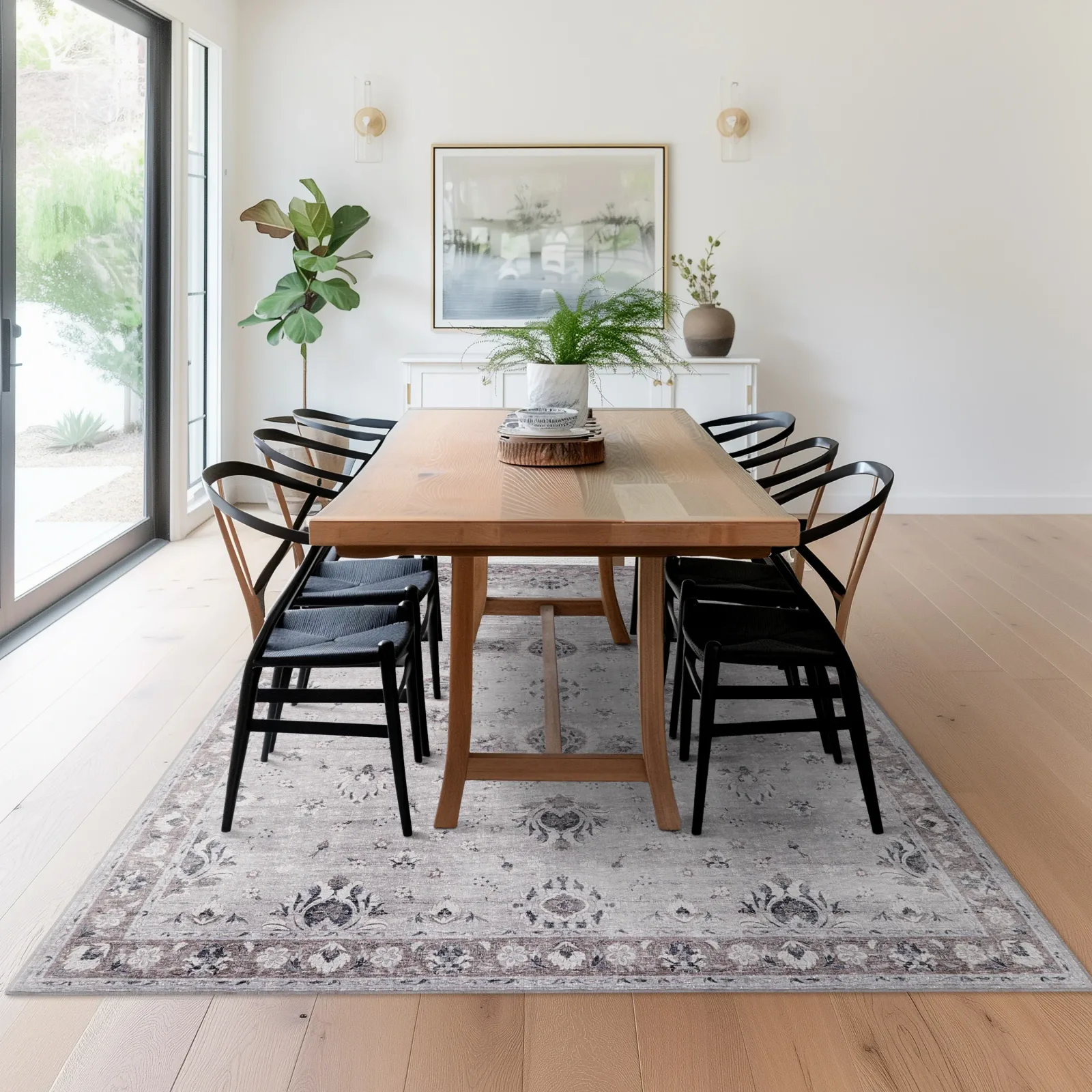 Shiraz – Silver/Slate (Rug Cover)