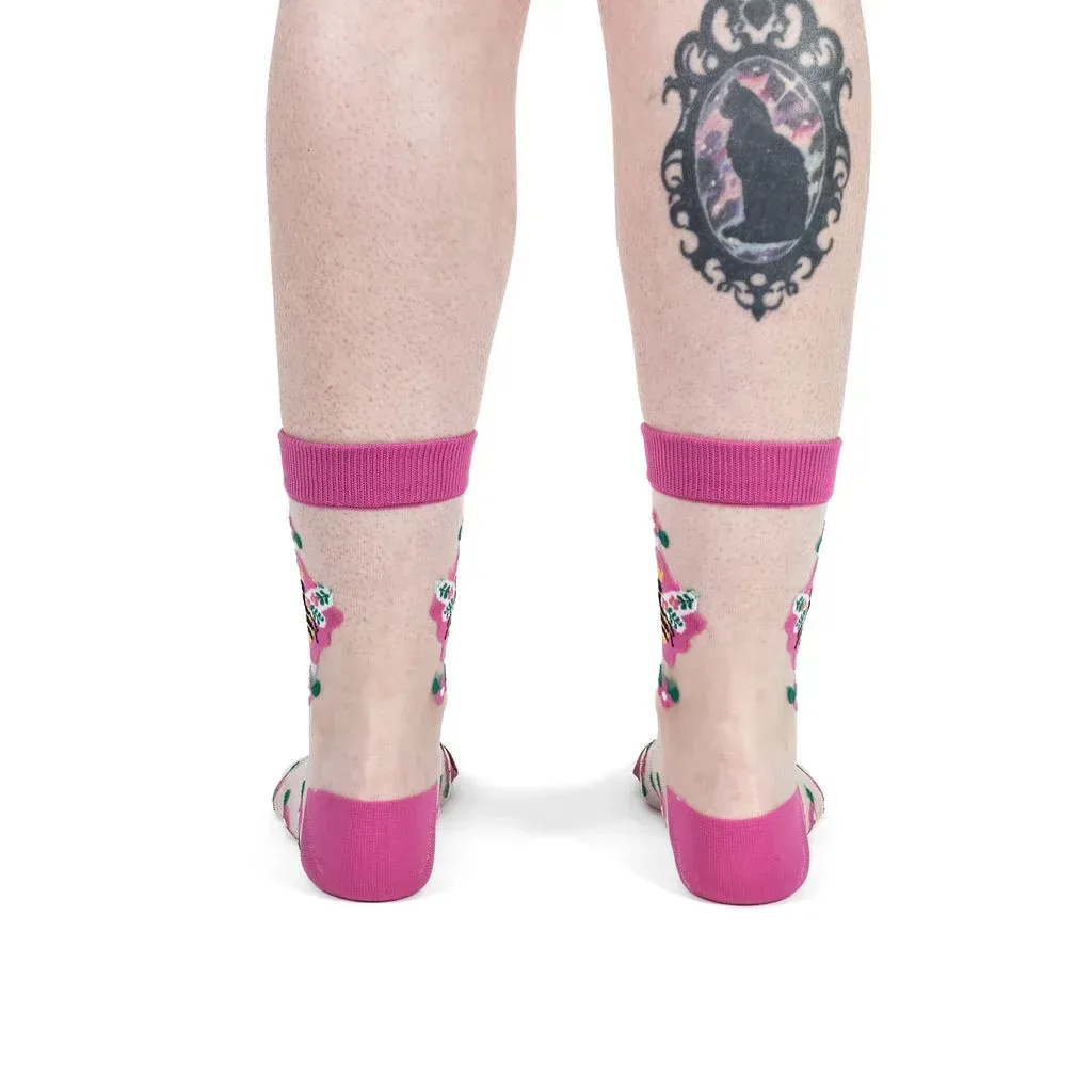 Beehive Yourself Sheer Crew Socks
