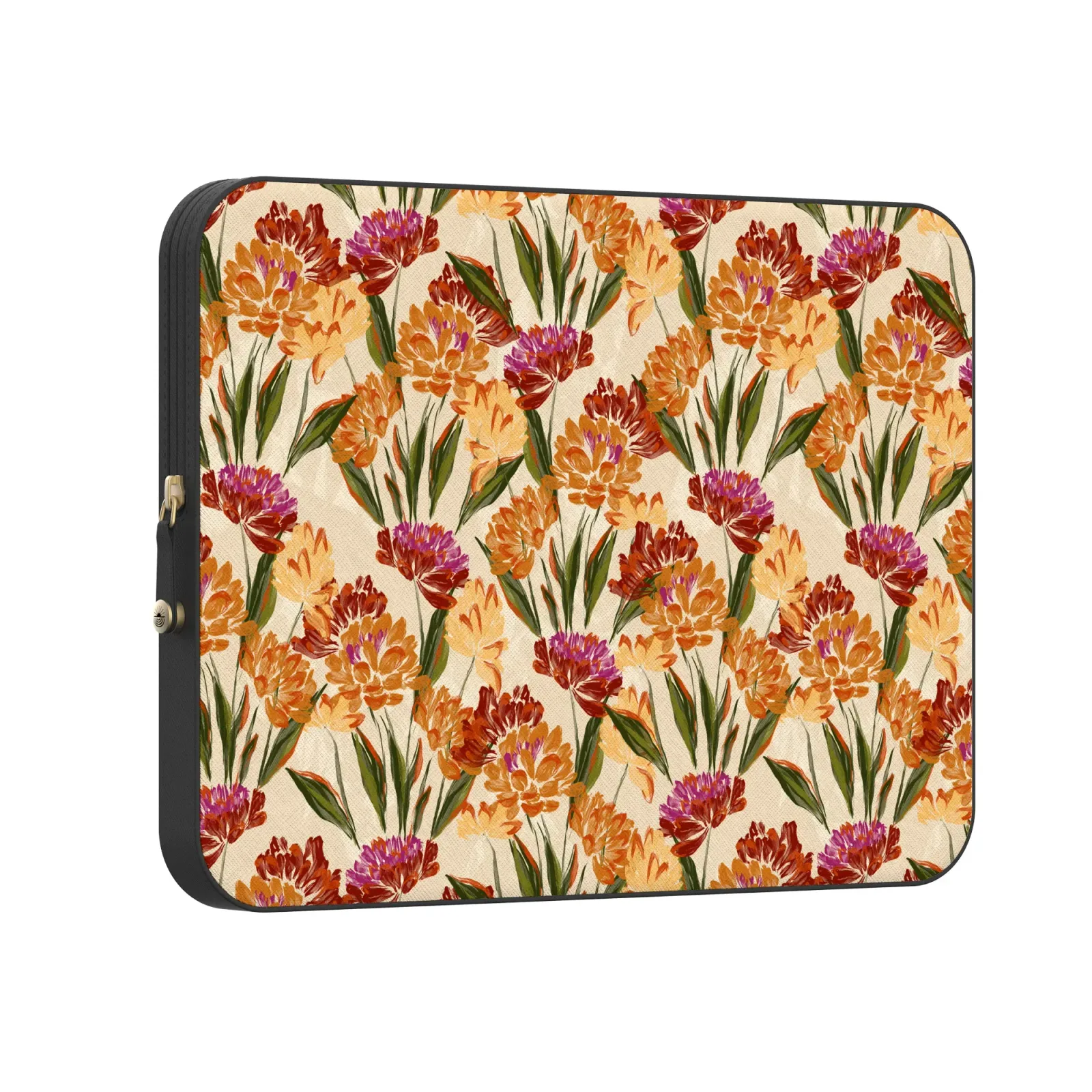 Cottage Blooms – Orange Hydrangeas Laptop Case